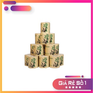 Giấy vệ sinh gấu trúc BOBO BAMBOO Có Lõi 10 cuộn Cao Cấp