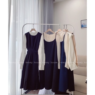 Set áo kiểu kèm váy dài