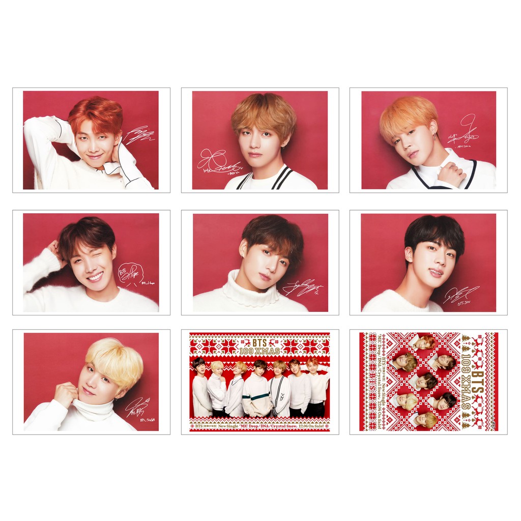 Lomo Card Ảnh BTS - Shibuya &amp; New Year 2019 có chữ ký ( 27 ảnh)