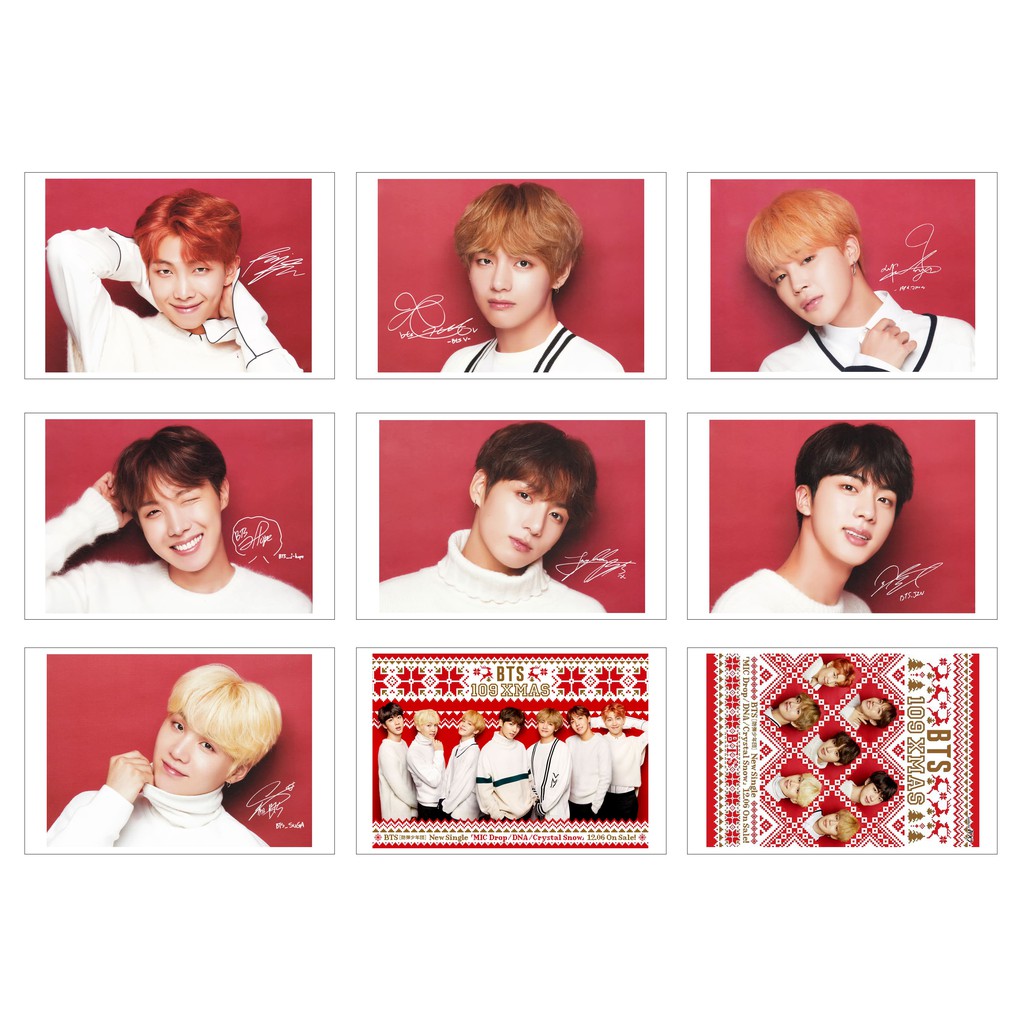 Lomo Card Ảnh BTS - Shibuya & New Year 2019 có chữ ký ( 27 ảnh)