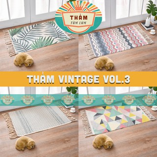 Thảm trải sàn Thảm scandinavian vintage thích hợp decor trang trí nhà cửa homestay TIÊU CHUẨN VOL3 - TR 3