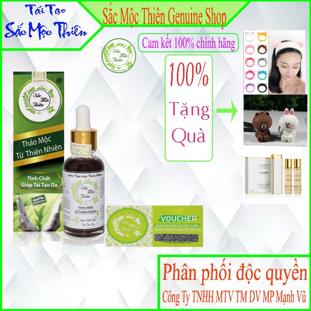 Tái Tạo Sắc Mộc Thiên -Làm bay  mụn , nám , tàn nhang- Cam kết hoàn tiền 100% nếu không hiệu quả .