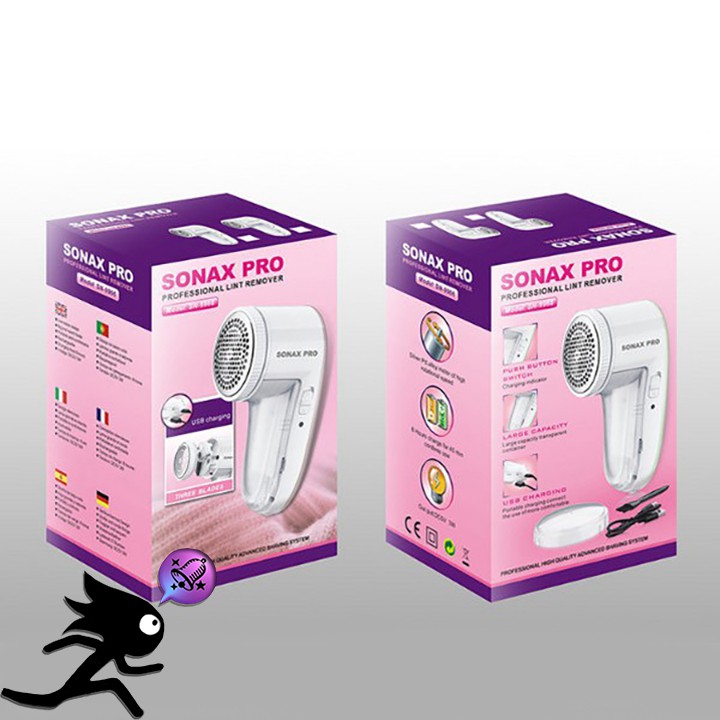 MÁY CẮT LÔNG XÙ, VẢI XÙ CHO QUẦN ÁO, CHĂN, THẢM SONAX PRO S9966 PIN SẠC TIỆN DỤNG.