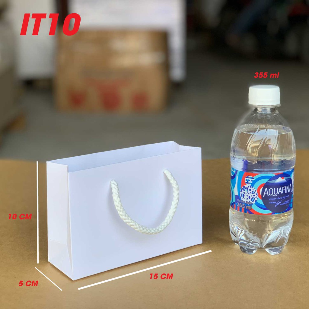 Túi giấy Ivory  đựng mỹ phẩm IT10 (10x15x5)T