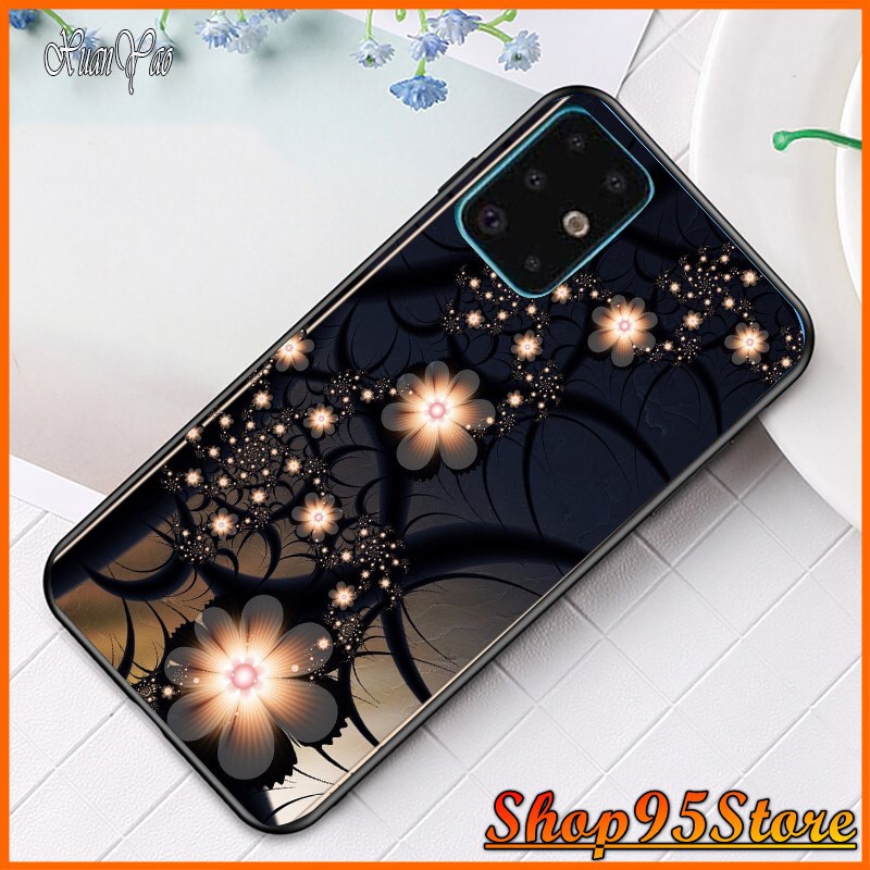 Ốp lưng phủ bóng SamSung S20 S20+ S20 ultra S20 FE A71 A51 A02S A12 M51 M30S Note 10 họa tiết Hoa