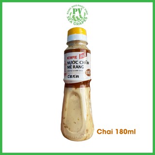 Nước sốt mè rang Kewpie chai 180ml - Ăn kèm với rong nho tươi và salad rau - Cam kết chính hãng