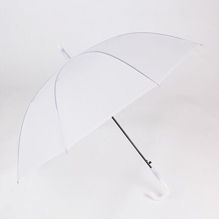 Dù Gấp Tự Động Cán Dài Trong Suốt Nhiều Màu Sắc