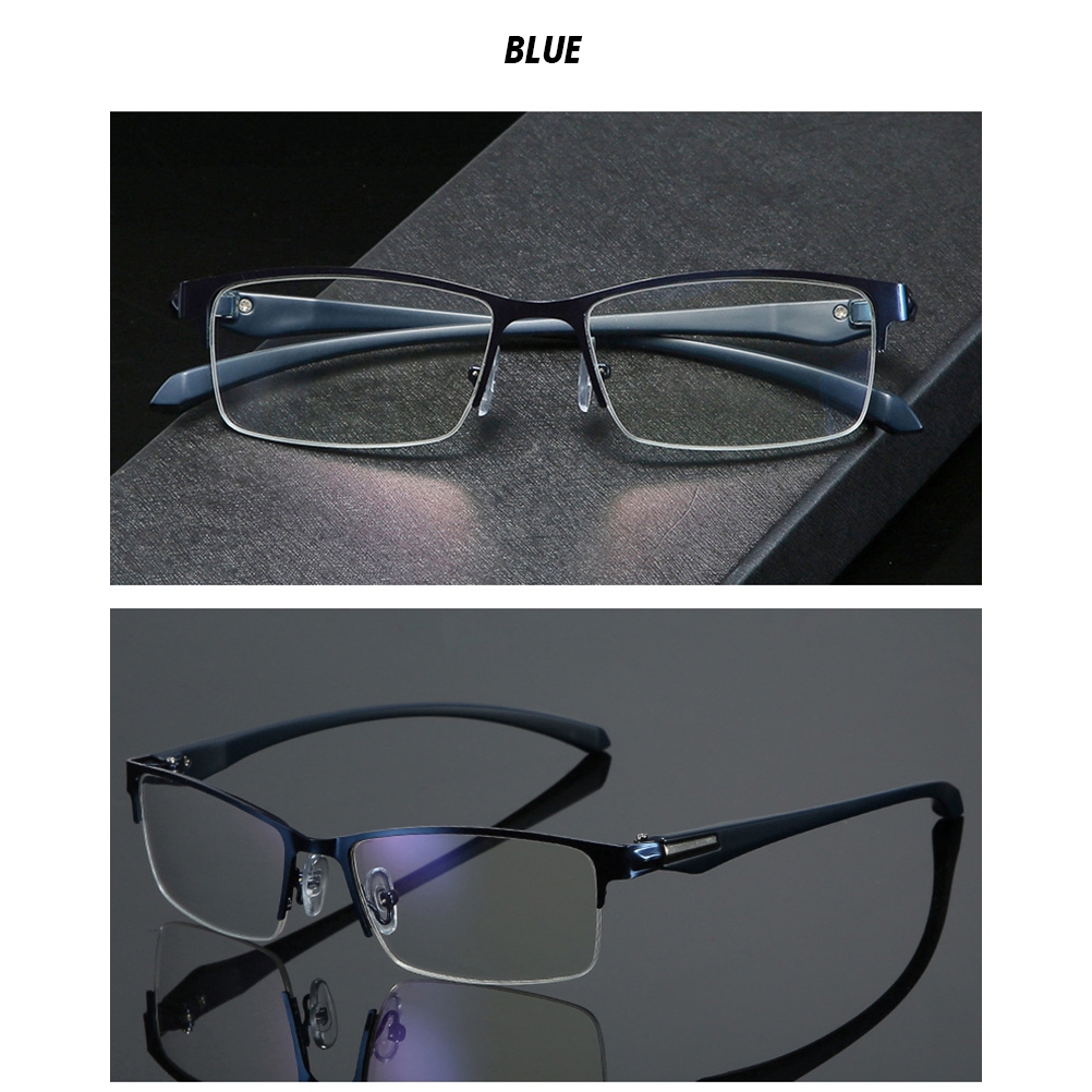 Kính Mắt Chống Ánh Sáng Xanh Gọng Chữ Nhật Cho Nam