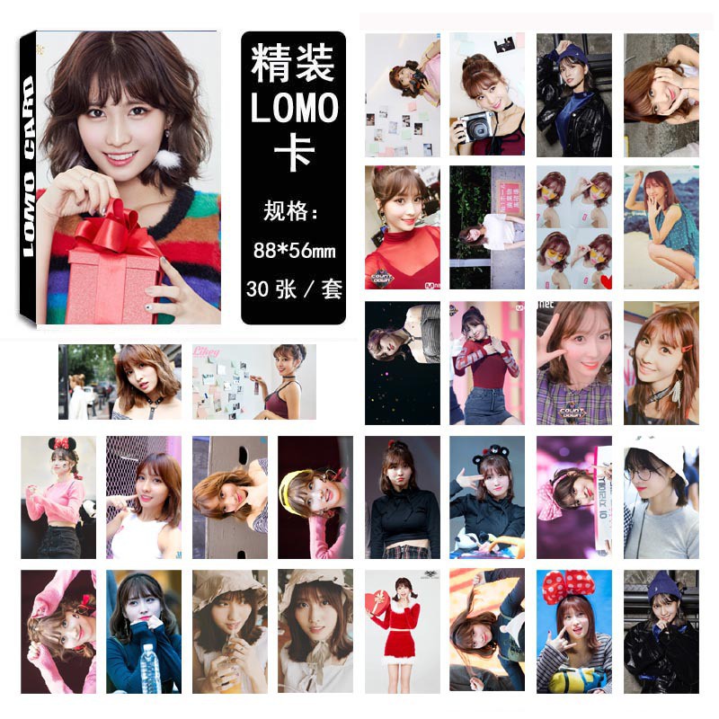 Hộp Lomo card idol Momo TWICE 30 ảnh.