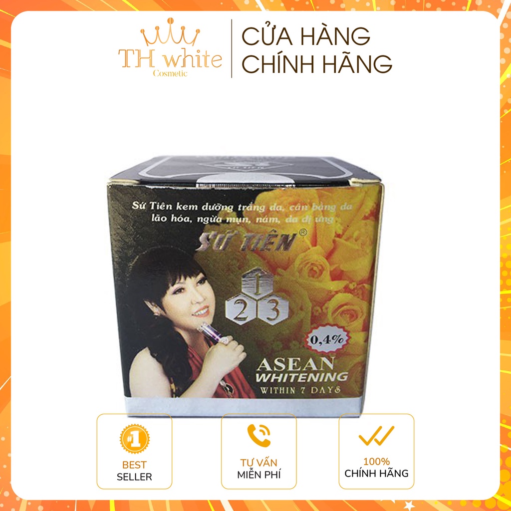 Kem Sứ Tiên Đen Dưỡng Trắng Da Ngăn Láo Hoa 4.5g
