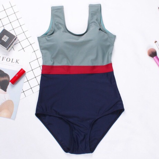 Áo tắm phối màu bodysuit | BigBuy360 - bigbuy360.vn