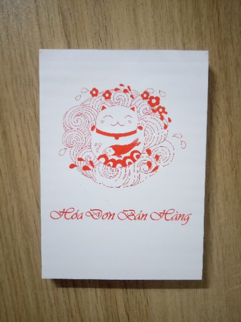 Combo 10 quyển hóa đơn bán hàng 1 liên mèo thần tài chỉ 75.000₫