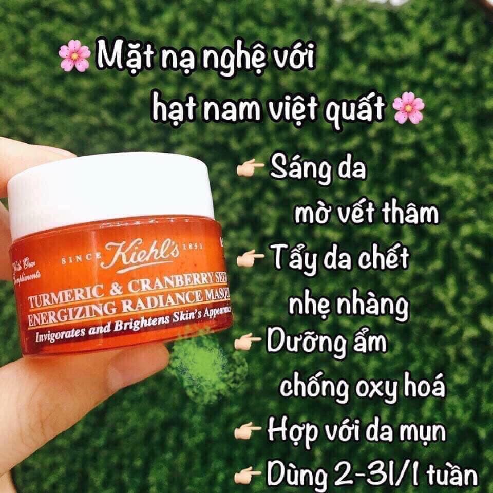 Mặt nạ Kiehls mini Turmeric & Cranberry Seed Energizing & Radiance Masque minisize
