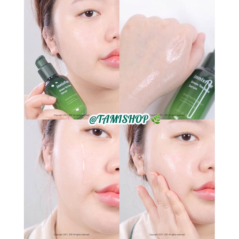 ( 2 SIZE ) TINH CHẤT TRÀ XANH INNISFREE GREEN TEA SEED SERUM GREEN TEA TRI BIOTICS