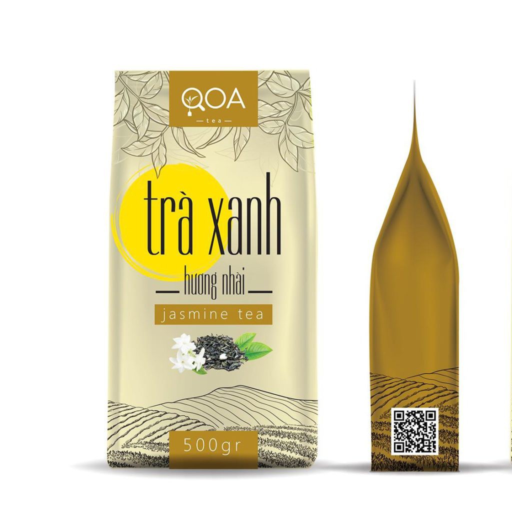 Trà Xanh Hương Nhài QOA 500g - Trà Lá