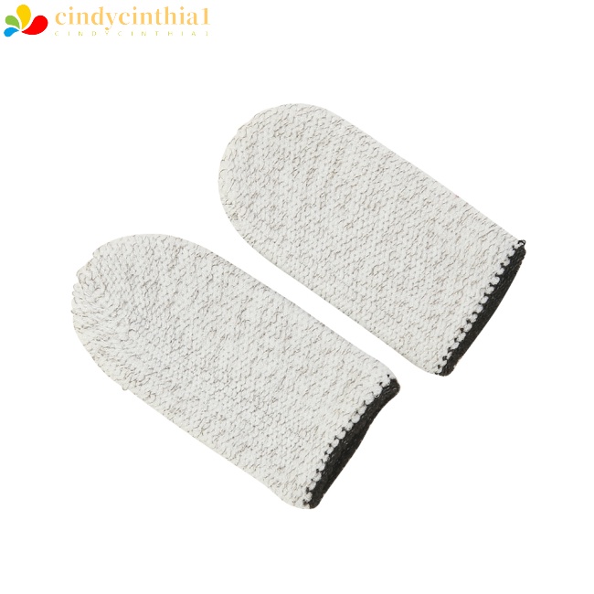 Set 2 Găng Đeo Ngón Tay 24-pin Bằng Sợi Thủy Tinh Siêu Mỏng Thoáng Khí Chống Mồ Hôi Khi Chơi Game