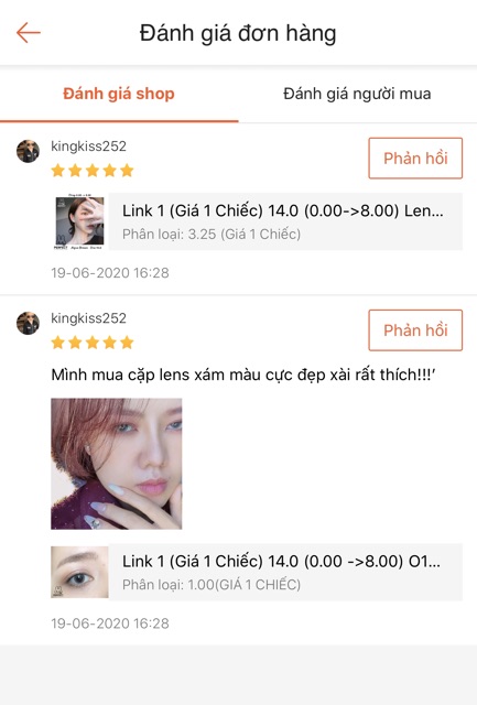 [Sale] Link 2 (Giá 1 Chiếc) 14.0 (0.00 -> 8.00) O1 Gray Kính Áp Tròng cao cấp