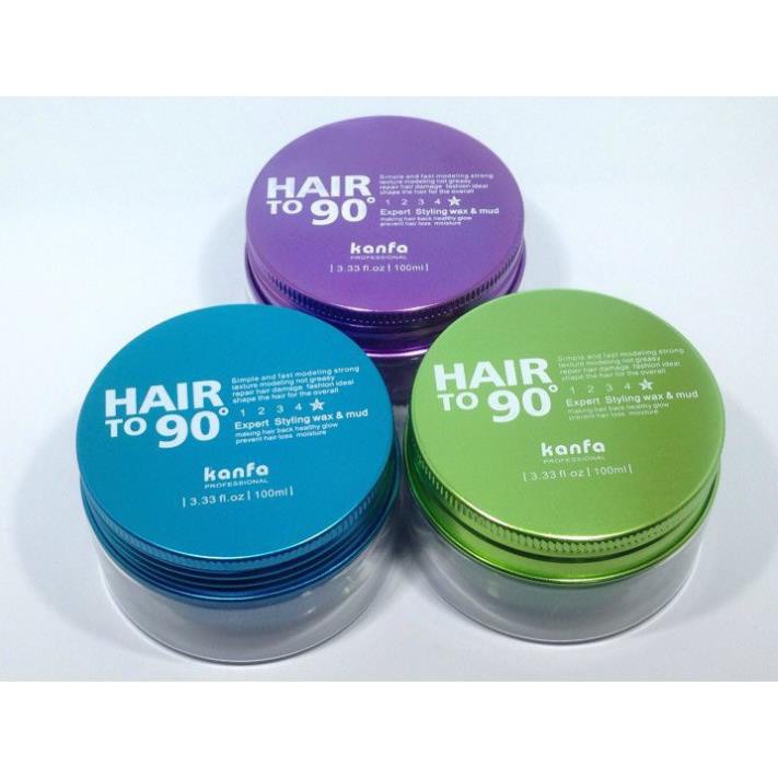 Sáp, Wax vuốt tóc HAIR TO 90 KANFA 100gr tạo kiểu giữ nếp cho tóc. HÀNG CHÍNH HÃNG .