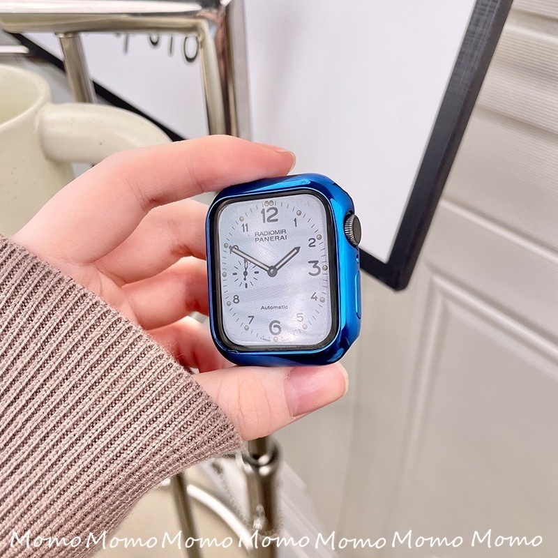Ốp Silicone Trong Suốt Bảo Vệ Màn Hình Đồng Hồ Apple Watch Series7 6 5 4 3 2SE 38 40 41MM 42 44 45MM