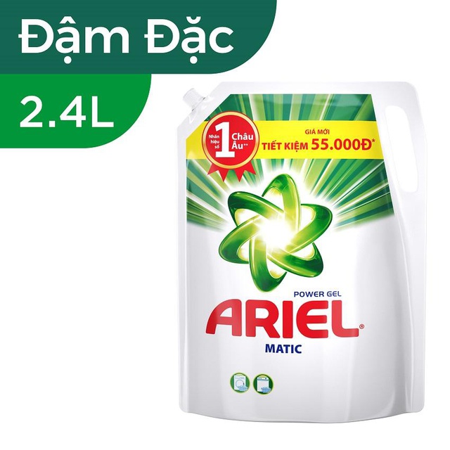 Nước Giặt Ariel Matic đậm đặc Dạng Túi 2.3kg