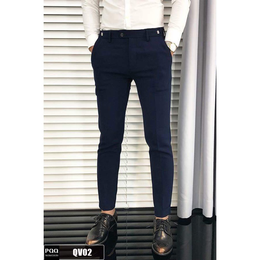 Quần âu nam màu ghi, ống côn, dáng Hàn siêu sale | BigBuy360 - bigbuy360.vn