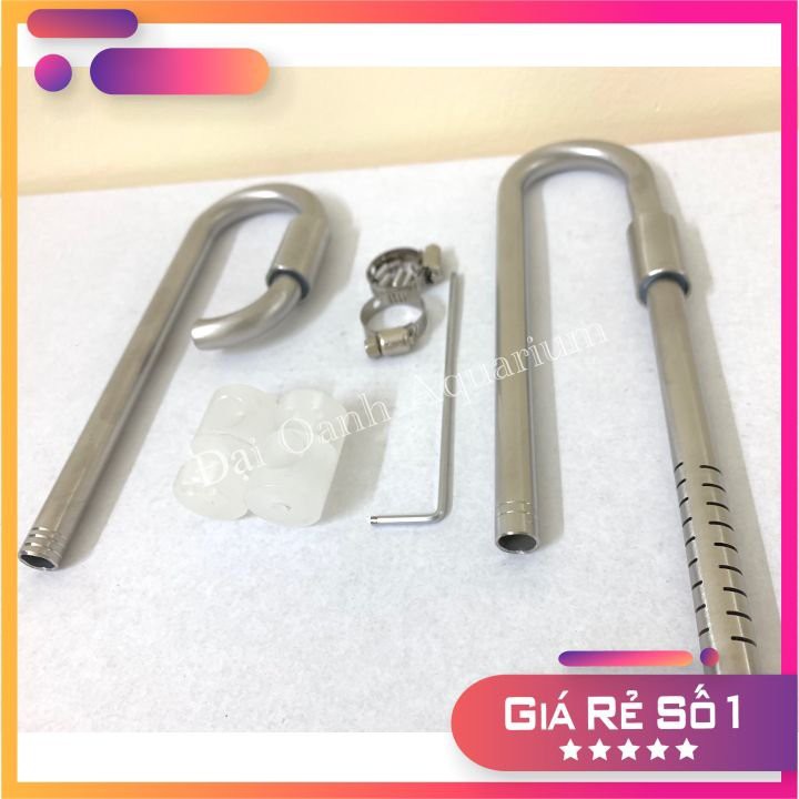 IN OUT INOX Đầu Xoay 360 Độ - Cho Máy Lọc Thùng Bể Cá Cảnh, Bể Thủy Sinh
