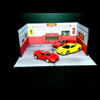 64 Scale Ferrari Garage Diorama Papercraft