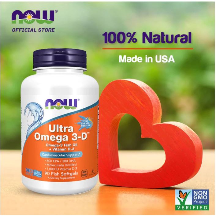 Ultra Omega 3 Kết Hợp Vitamin D Tăng Sức Đề Kháng Và Bảo Vệ Xương Khớp Now Ultra Omega 3 với Vitamin D