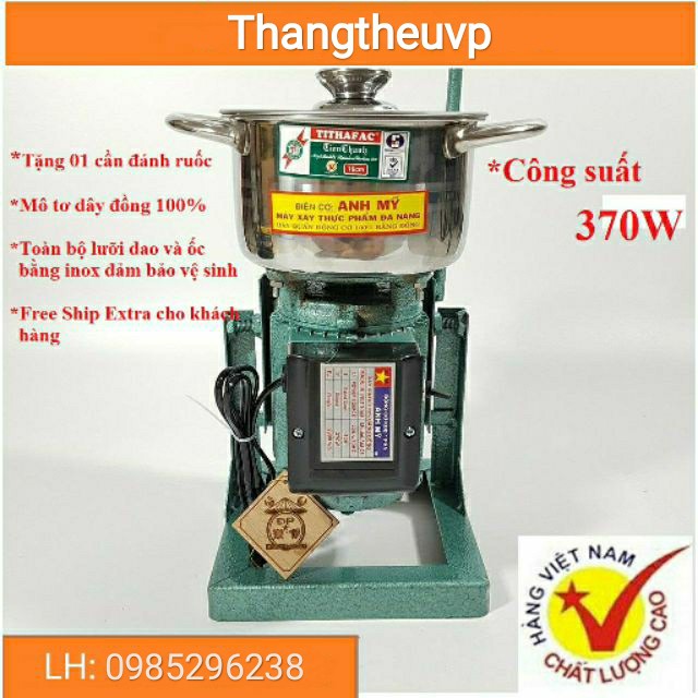 [Mã 254ELSALE giảm 7% đơn 300K] Máy xay thịt, giò chả đa năng 370W / tặng kèm cần đánh ruốc