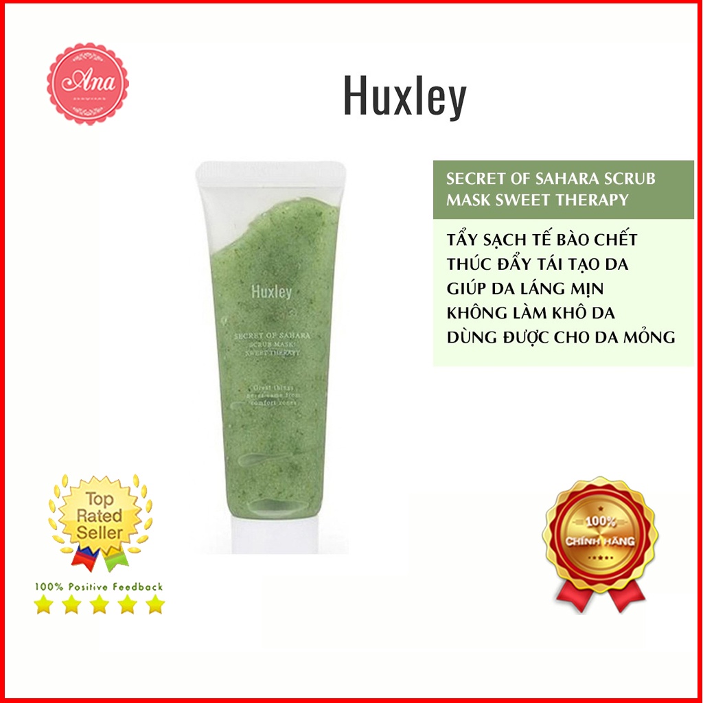 Tẩy Da Chết Huxley mini 30ml Siêu Sạch Chiết Xuất Từ Xương Rồng