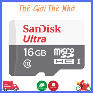 Thẻ nhớ Sandisk 16GB upto 80MB/s - Thẻ sandisk chuyên dụng cho Camera, Máy ảnh....| Bảo Hành 5 Năm