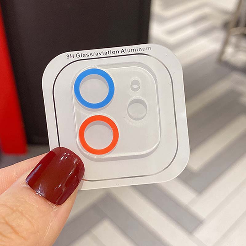 Miếng Dán Bảo Vệ Lens Chụp Hình Màu Sắc Ngẫu Nhiên Cho iPhone 14 13 12 11 Pro Max Plus