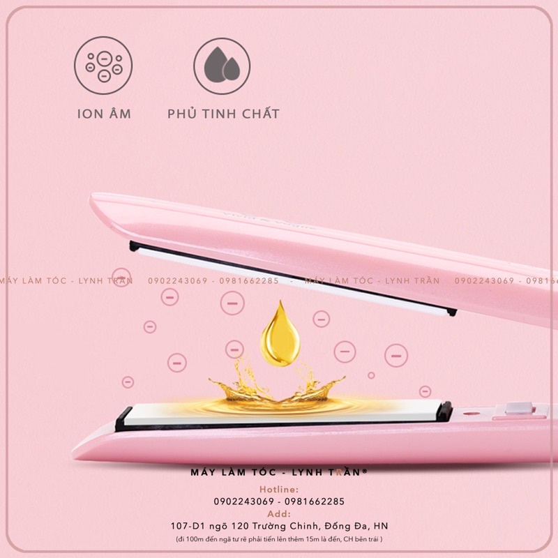 Máy kẹp duỗi uốn bản nhỏ Vivid&Vogue®️