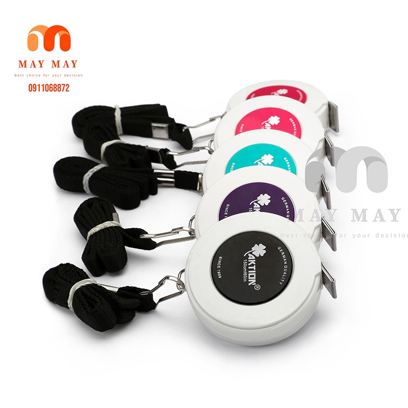 Thước dây cuộn rút AK size  lớn nút bấm tự thu dây lại nhỏ gọn tiện lợi