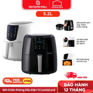 Nồi Chiên Không Dầu Điện Tử Lock&Lock EJF357 (5.2 Lít) - BH 12 tháng - Hàng Chính Hãng