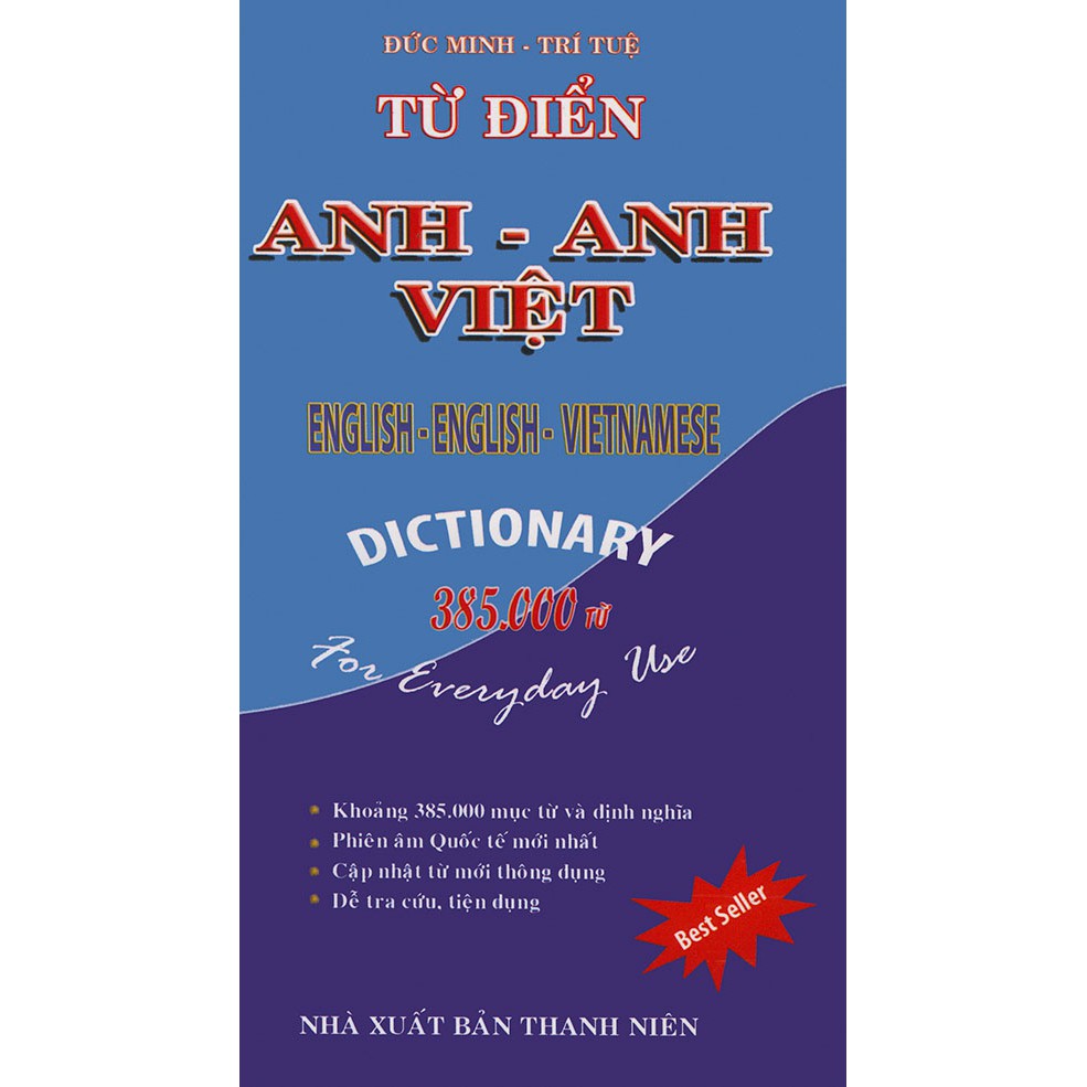 Sách - Từ điển Anh - Anh - Việt (385.000 từ)