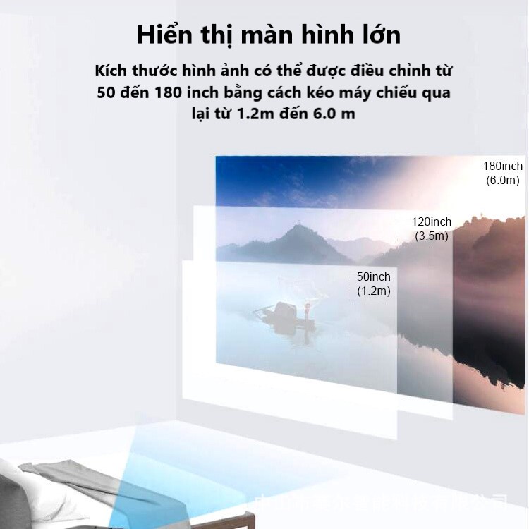 Máy Chiếu Mini SAINYER Y9 CP350 Full HD 1080p Hệ điều hành Android - Bảo Hành 6 Tháng