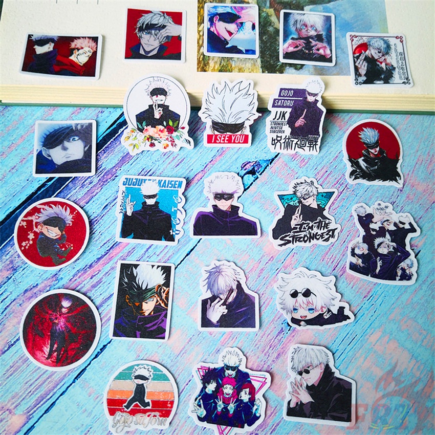 Bộ 40 miếng dán trang trí album thủ công in hình Jujutsu Kaisen. Gojo Satoru Q-2