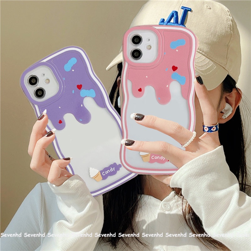Ốp Điện Thoại Mềm Họa Tiết Bánh Kem / Dâu Tây / Bơ Cho iPhone 13 12 11 Pro Max Xs Max Xr X 7 8 6 6s Plus