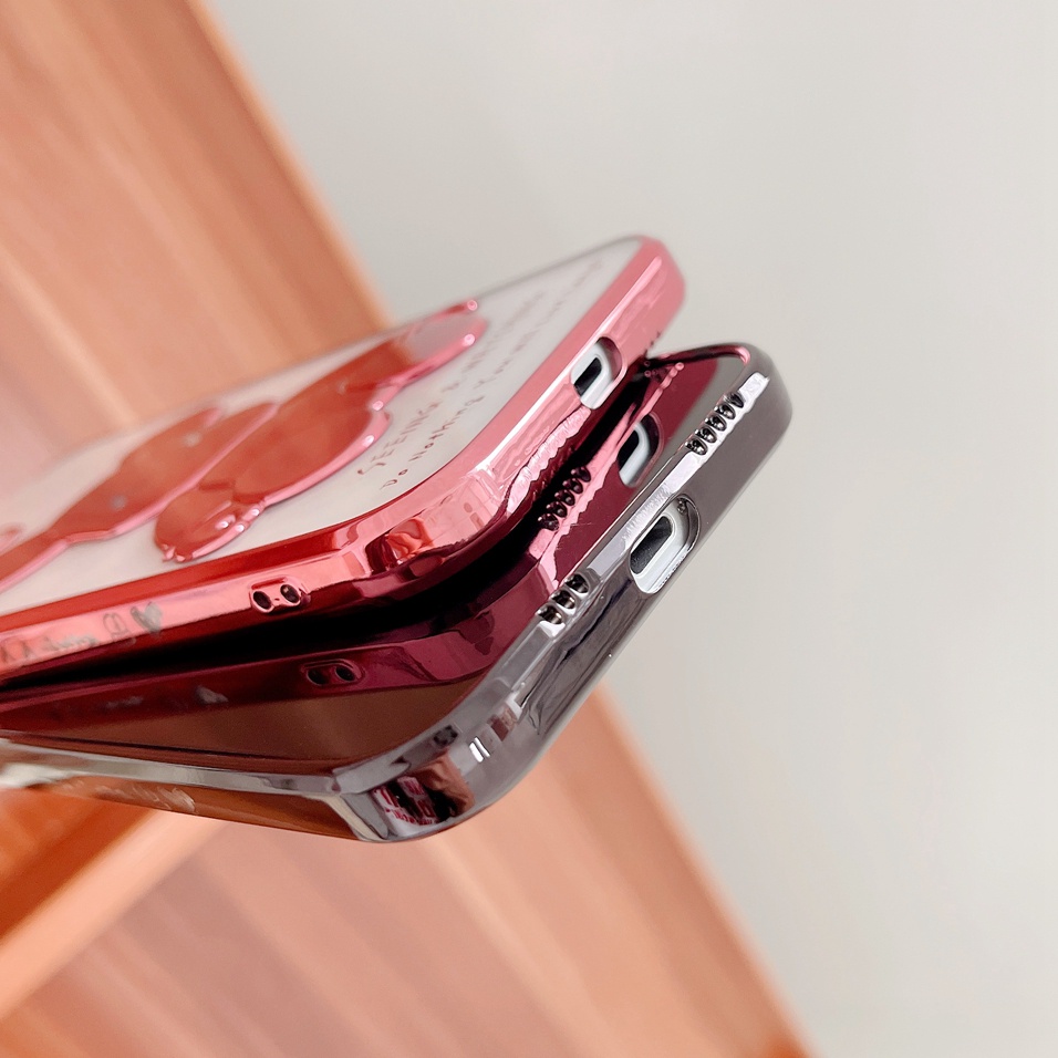 Ốp Điện Thoại Mềm In Hình Gấu Độc Đáo Cho Iphone13 PRO MAX 12 Pro Max 11 Pro Max Xs Max Xr X 7 8 Plus 7 Plus