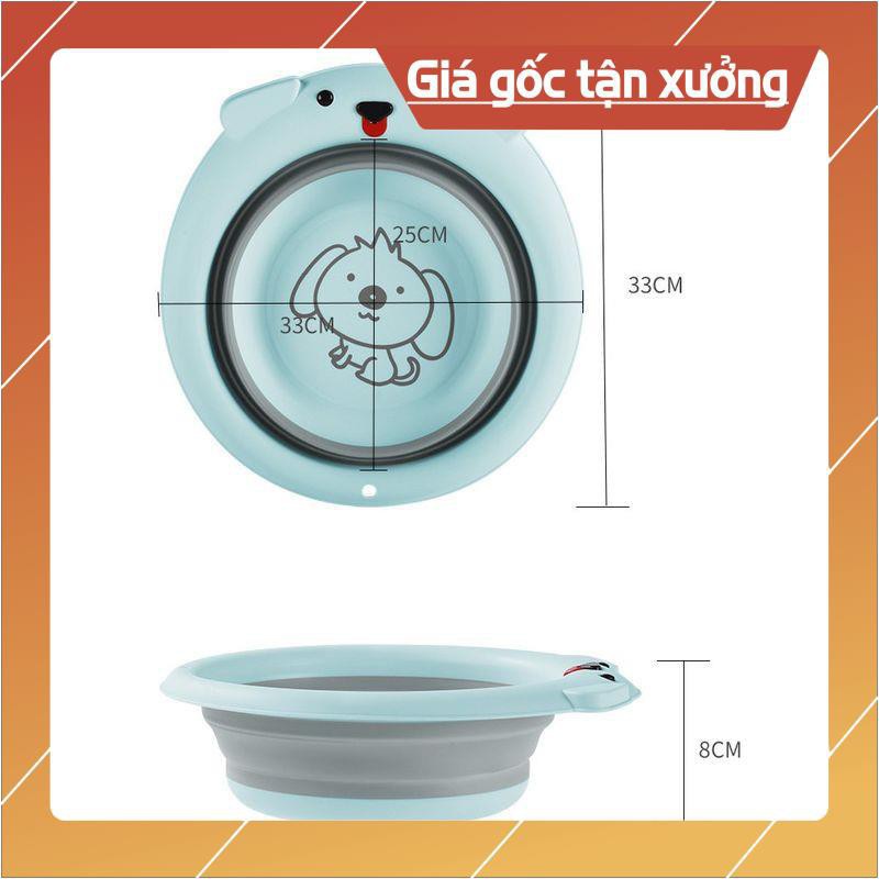 CHẬU RỬA MẶT GẤP GỌN CHO BÉ, THAU GẤP GỌN MẪU MỚI NHẤT 2021