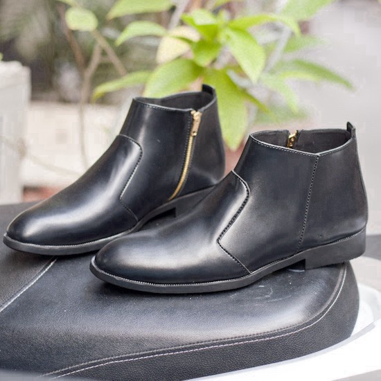 Giày Da Nam AROTI Chealsea Boot Cao Cổ Chất Đẹp Cao Cấp,Đế Khâu Bền,Tăng Chiều Cao 3cm Form Hàn Đủ size CB521-NH(V)