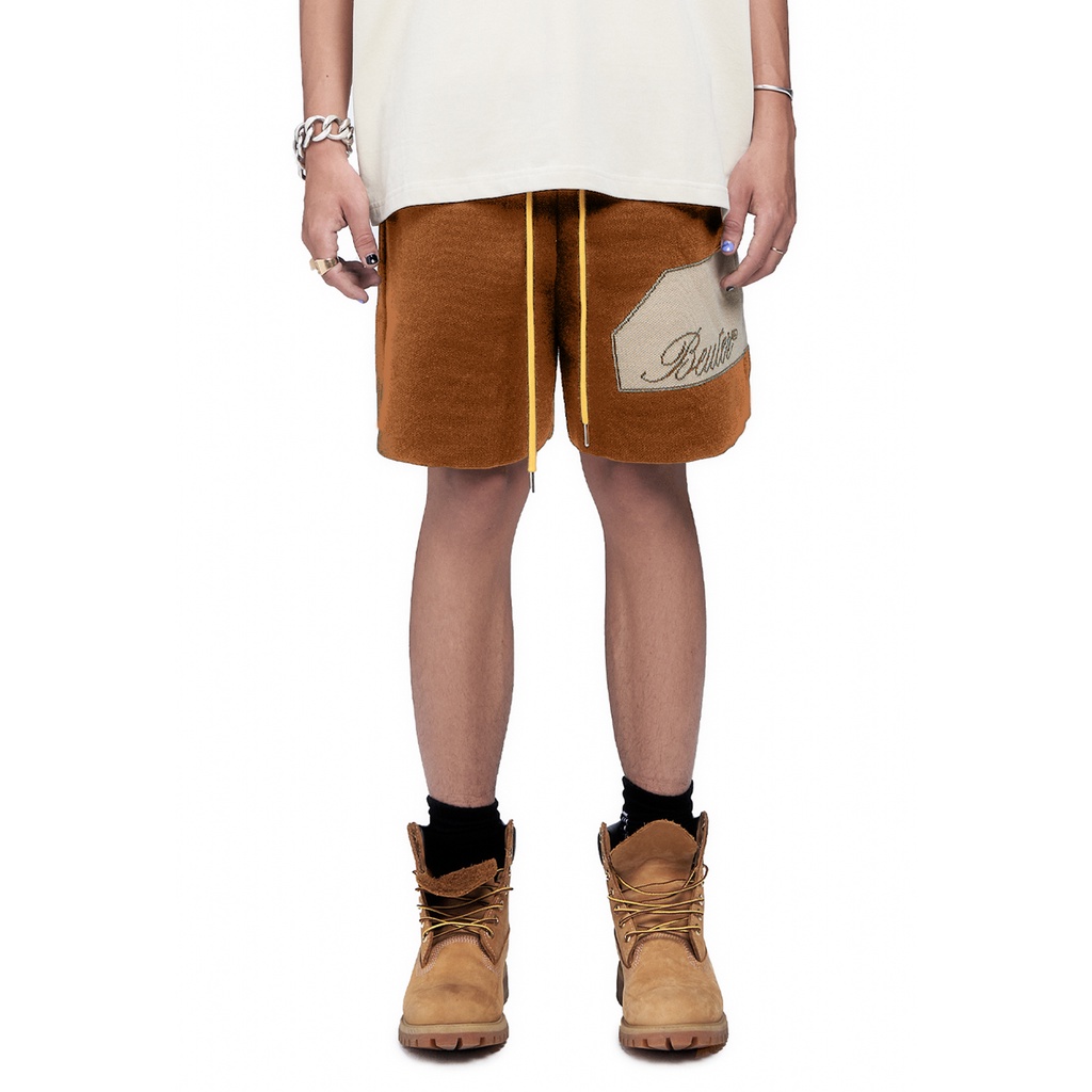 Quần Len Ngắn Beuter Label Knit Short - Mocha
