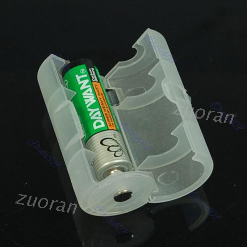 Hot Sale 1pcs Aa To D Size Holder Case Converter