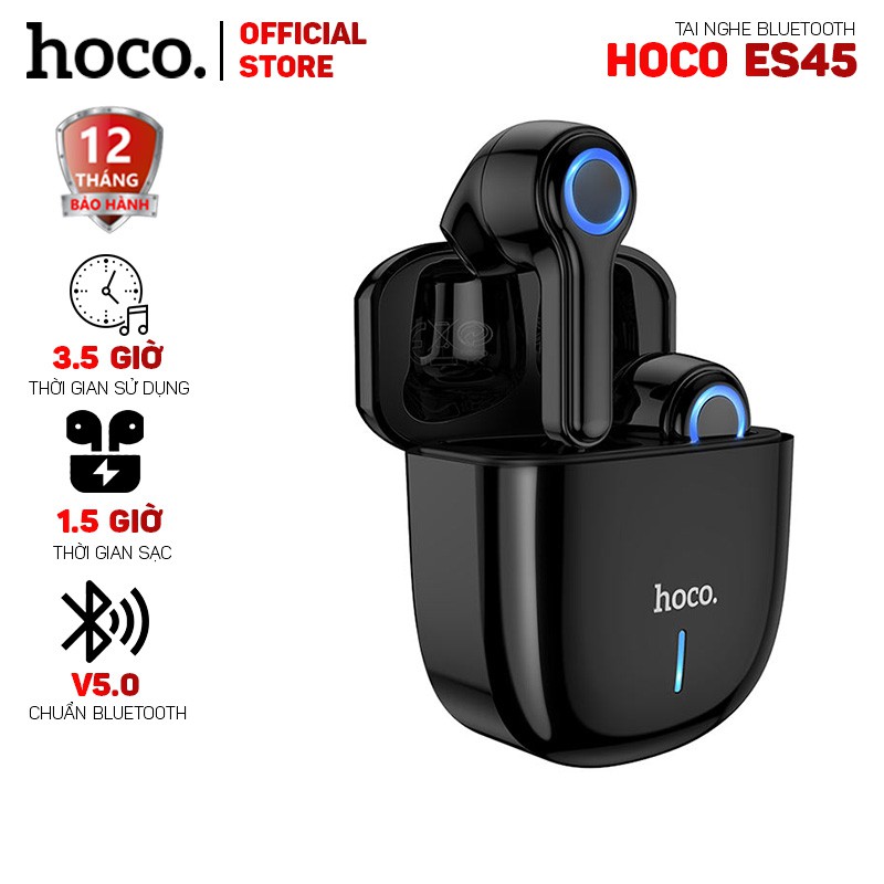 [Mã ELTECHZONE giảm 5% đơn 500K] Tai nghe bluetooth Hoco ES45 V5.0 cảm ứng tws