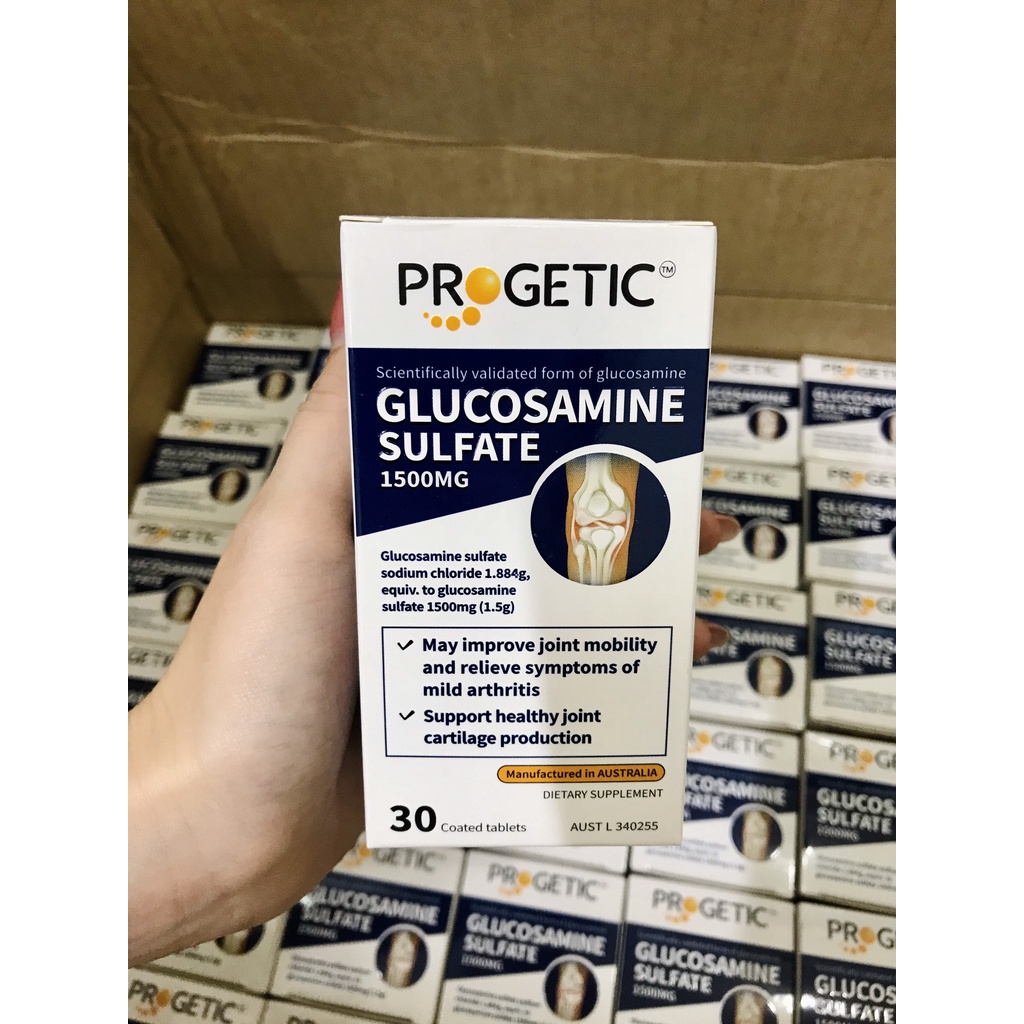 TPCN Glucosamine Sulfate 1500mg Hỗ Trợ Xương Khớp Người Lớn Date 02/2025 - Nhập khẩu chính hãng từ Úc