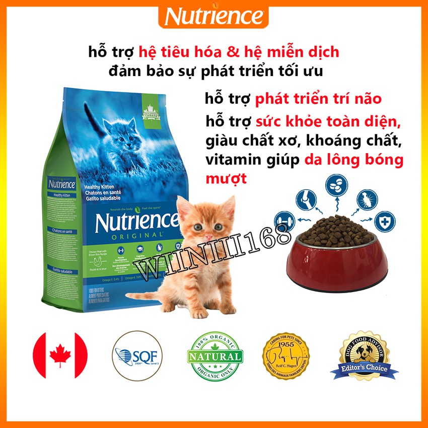 Thức Ăn Cho Mèo Kitten Nutrience Original Bao 2,5kg - Thịt Gà, Rau Củ &Trái Cây Tự Nhiên