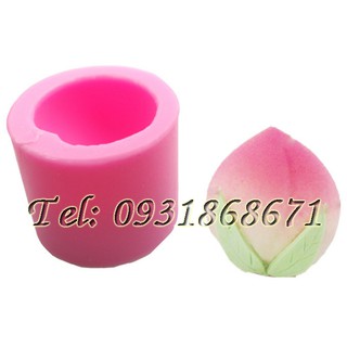Khuôn silicon làm bánh, bánh bao, rau câu trái đào - Mã số 209A