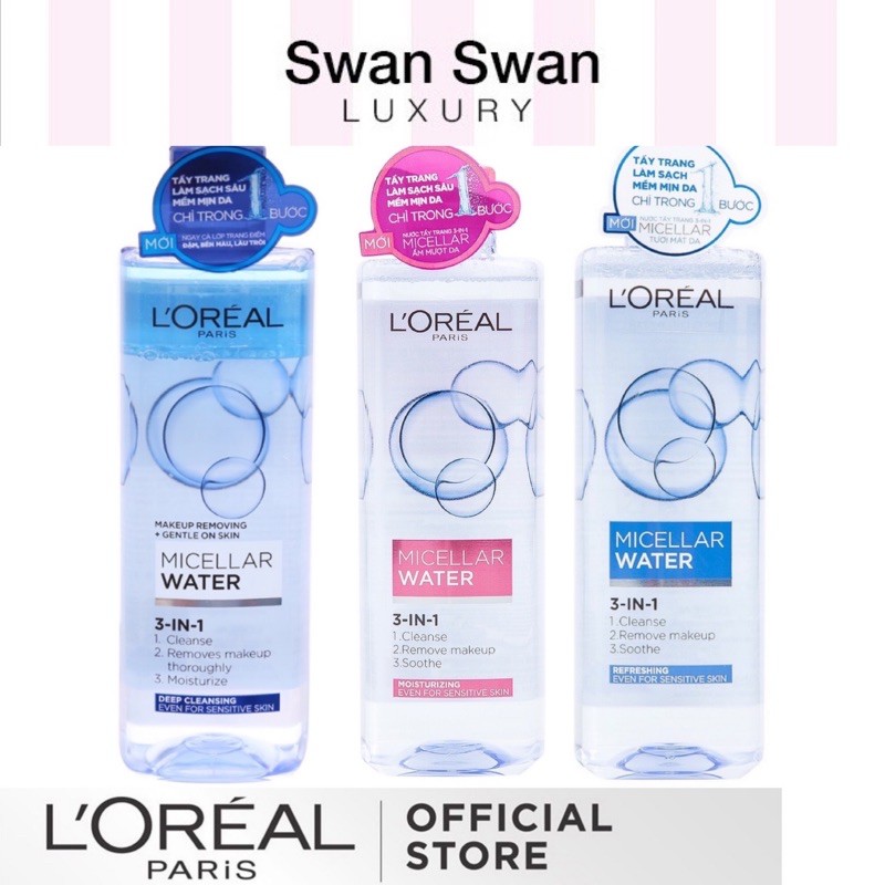 Tẩy Trang Loreal Paris 3 in 1 400ml