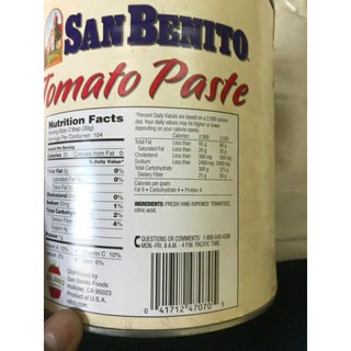 Sốt cà chua đậm đặc Tomato Paste - Sanbenito 3.15kg